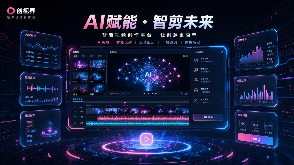 看片【看片 AI视频教程】AI视频剪辑工具完整视频演示 | 智能剪辑视频教程